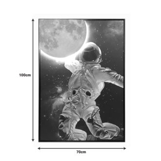 Alternative view of Πίνακας σε καμβά Mallo 3D Inart με πλαίσιο 70x3.5x100εκ