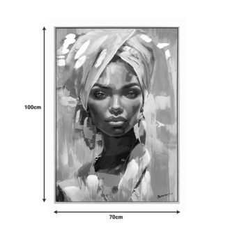 Alternative view of Πίνακας σε καμβά Gazel I Inart 70x3.5x100εκ