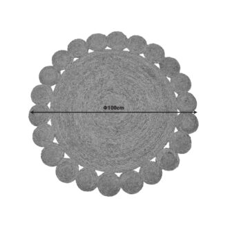 Alternative view of Χαλί Voni Inart φυσικό γιούτα Φ100x1εκ