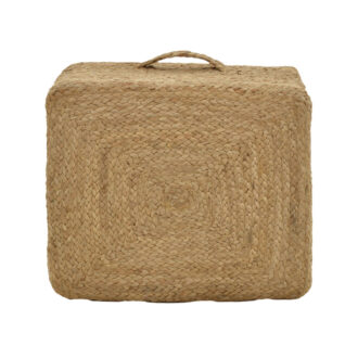 Alternative view of Σκαμπό Tresa Inart φυσικό 100% γιούτα 50x50x35εκ