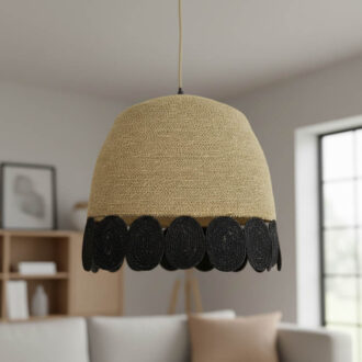 Alternative view of Φωτιστικό οροφής Sonro Inart E27 φυσικό Φ50x115εκ