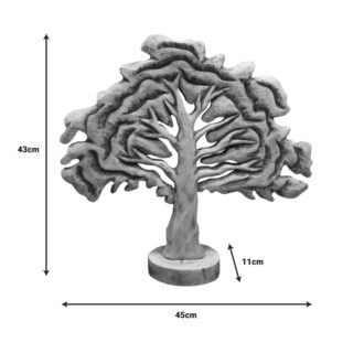Alternative view of Επιτραπέζιο διακοσμητικό δέντρο Natrem Inart φυσικό μάνγκο ξύλο 45x11x43εκ