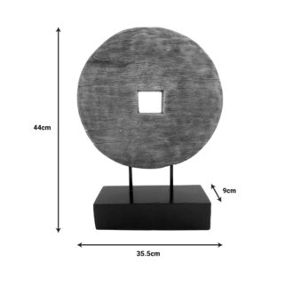 Alternative view of Επιτραπέζιο διακοσμητικό Cart Inart φυσικό μάνγκο ξύλο-μέταλλο 35.5x9x44εκ