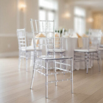 Alternative view of Καρέκλα Tiffany pakoworld διάφανο pc 38x38.5x88εκ