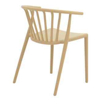 Alternative view of Πολυθρόνα Zelma pakoworld pp σε ανοιχτή απόχρωση cappuccino 55x53x73εκ