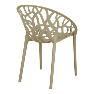 Alternative view of Πολυθρόνα Daren pakoworld pp σε cappuccino απόχρωση 59x60x79,5εκ