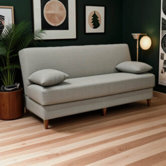 Alternative view of Καναπές-κρεβάτι με αποθηκευτικό χώρο τριθέσιος Romina pakoworld γκρι-μπεζ ύφασμα 190x75x85εκ