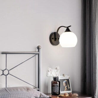 Alternative view of Φωτιστικό τοίχου-απλίκα Belinest pakoworld E27 μέταλλο - γυαλί σε μαύρο-λευκό 20x14x17εκ