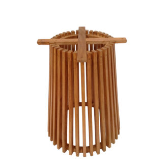 Alternative view of Βάση τραπεζιού εσωτερικού χώρου Galy pakoworld mindi ξύλο σε φυσική απόχρωση Φ60x75εκ