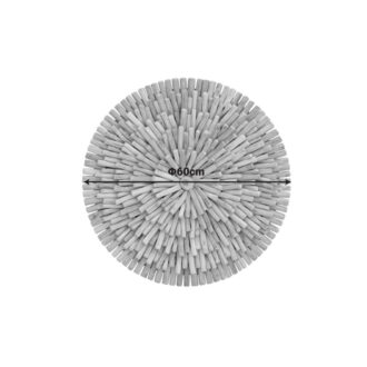 Alternative view of Διακοσμητικό τοίχου Decofy Inart drift ξύλο σε φυσική απόχρωση Φ60x5εκ