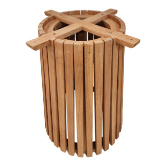 Alternative view of Βάση τραπεζιού εσωτερικού χώρου Galy I pakoworld mindi ξύλο σε φυσική απόχρωση Φ60x75εκ