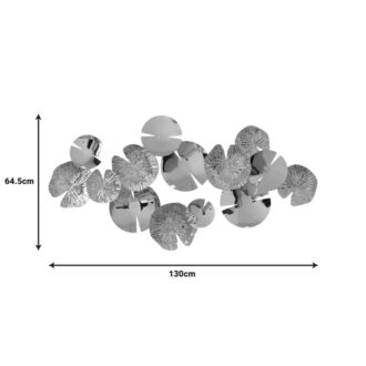 Alternative view of Διακοσμητικό τοίχου Lily Inart μέταλλο σε χρυσή απόχρωση130x64.5x6εκ