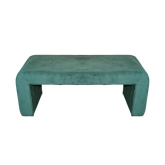 Σκαμπό Gagga Inart βελούδο σε πράσινη απόχρωση 110x40x45εκ