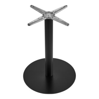 Alternative view of Βάση τραπεζιού Jefry pakoworld μεταλλική σε μαύρη απόχρωση Φ48x73εκ