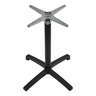 Alternative view of Βάση τραπεζιού Levo pakoworld μεταλλική σε μαύρη απόχρωση 69x69x73εκ