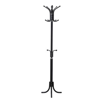 Καλόγερος Mendora pakoworld μέταλλο σε μαύρη απόχρωση 40x40x180εκ