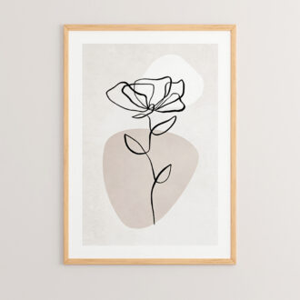 Πίνακας Bevo pakoworld με ψηφιακή εκτύπωση και πλαίσιο 33x1.5x48εκ