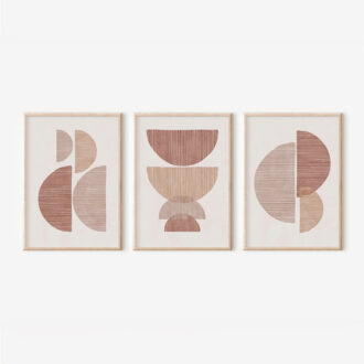 Πίνακας Peria pakoworld τρίπτυχος με ψηφιακή εκτύπωση και πλαίσιο 33x1.5x48εκ