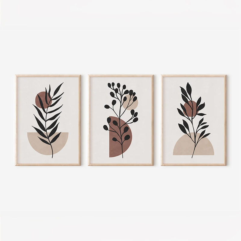 Πίνακας Stenfy pakoworld τρίπτυχος με ψηφιακή εκτύπωση και πλαίσιο 33x1.5x48εκ