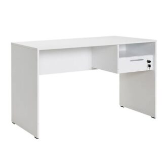 Γραφείο εργασίας Concept Megapap χρώμα λευκό 120x60x75εκ.