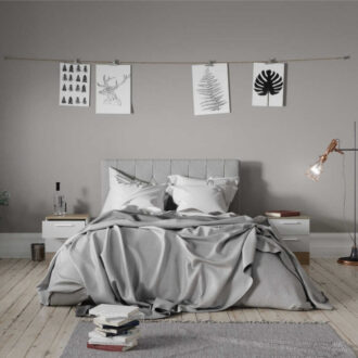 Alternative view of Κομοδίνo Base Megapap χρώμα λευκό - sonoma 45x40x52εκ.