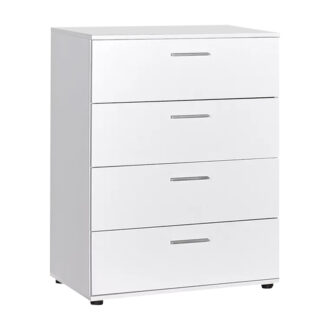 Συρταριέρα Trendline Megapap χρώμα λευκό 73x44x96εκ.