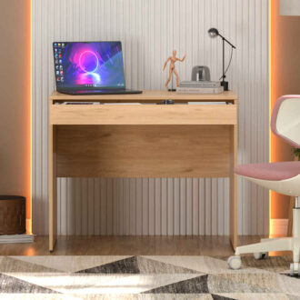 Alternative view of Γραφείο εργασίας Vareno Megapap χρώμα florida oak 90x55x75εκ.