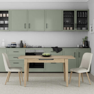 Alternative view of Τραπέζι Trendline Megapap επεκτεινόμενο χρώμα oak 120/150x70x75εκ.