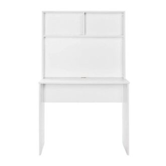 Alternative view of Γραφείο εργασίας Trendline Megapap χρώμα λευκό 90x52x148εκ.