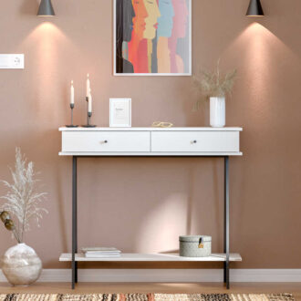 Alternative view of Κονσόλα Elite Megapap χρώμα λευκό του πάγου 100x40x88εκ.