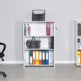 Alternative view of Ντουλάπι γραφείου Rio Megapap με κλειδαριά χρώμα λευκό 72x34x109εκ.