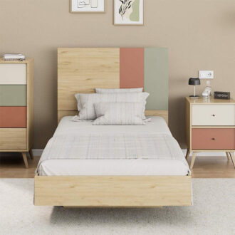 Alternative view of Κρεβάτι Terra Megapap χρώμα florida oak 100x200εκ.