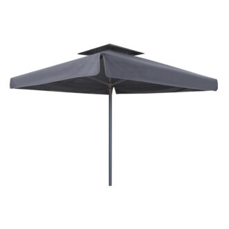 Alternative view of Ομπρέλα επαγγελματική Juno Megapap τηλεσκοπική αλουμινίου χρώμα ανθρακί 4x4m.