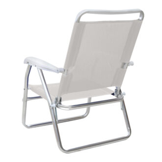 Alternative view of Καρεκλάκι παραλίας Alu Megapap αλουμινίου χρώμα λευκό 54x52x80εκ.