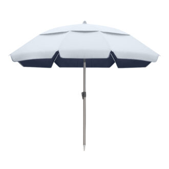Ομπρέλα θαλάσσης αλουμινίου Malibu Megapap με UPF 50+ προστασία χρώμα ασημί - μπλε Ø2m