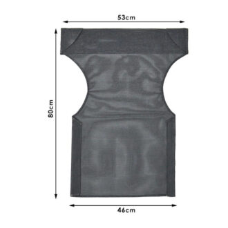 Alternative view of Διάτρητο πανί επαγγελματικό για πολυθρόνα σκηνοθέτη χρώματος μαύρο Megapap