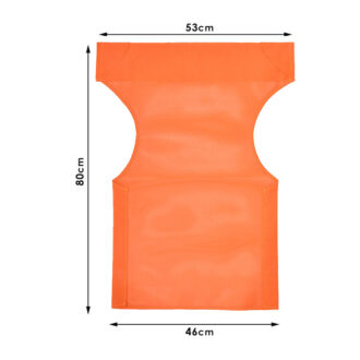 Alternative view of Διάτρητο πανί επαγγελματικό για πολυθρόνα σκηνοθέτη χρώματος πορτοκαλί Megapap