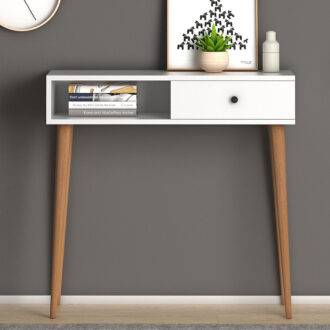 Alternative view of Κονσόλα Napoli Megapap χρώμα λευκό 90x29x88εκ.