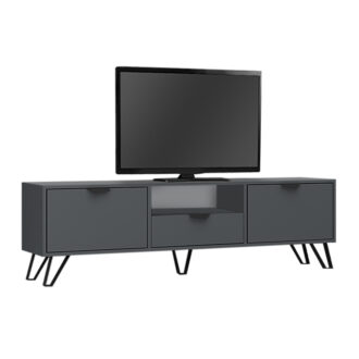 Alternative view of Έπιπλο τηλεόρασης Jasmine Megapap χρώμα ανθρακί 170x35x50εκ.