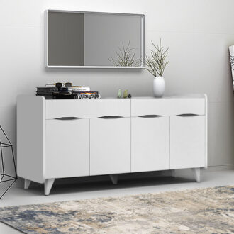 Μπουφές Sila Megapap χρώμα λευκό 140x45x72εκ.