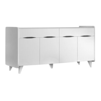 Alternative view of Μπουφές Sila Megapap χρώμα λευκό 140x45x72εκ.