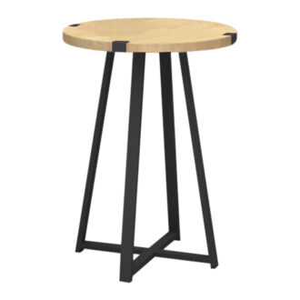 Alternative view of Τραπεζάκι βοηθητικό Pedro Megapap χρώμα φυσικό οξιάς - ανθρακί 44x44x58εκ.