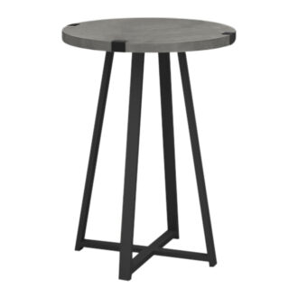 Alternative view of Τραπεζάκι βοηθητικό Pedro Megapap χρώμα γκρι σκυροδέματος 44x44x58εκ.