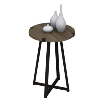 Alternative view of Τραπεζάκι βοηθητικό Pedro Megapap χρώμα καρυδί - ανθρακί 44x44x58εκ.