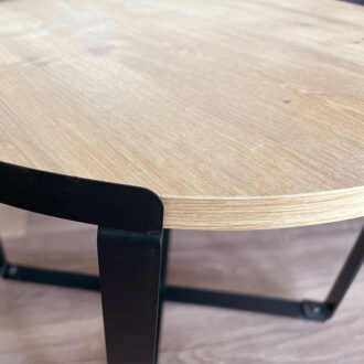 Alternative view of Σετ τραπεζάκια σαλονιού Davis Megapap 2τμχ. χρώμα φυσικό οξιάς 70x69x46εκ.