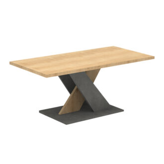 Alternative view of Τραπεζάκι σαλονιού Marcello Megapap χρώμα φυσικό οξιάς - γκρι σκυροδέματος 110x55x47εκ.