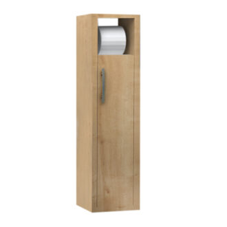 Alternative view of Στήλη μπάνιου Murray Megapap χρώμα φυσικό οξιάς 16x14x70εκ.