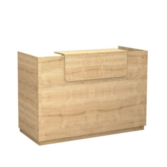 Alternative view of Γραφείο υποδοχής - reception Lemmon Megapap χρώμα φυσικό οξιάς 160x70x110εκ.