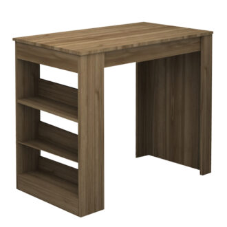 Alternative view of Τραπέζι μπαρ Deep Megapap χρώμα καρυδί 120x50x100εκ.