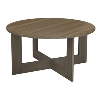 Alternative view of Τραπεζάκι σαλονιού Kati Megapap χρώμα καρυδί Ø80x42εκ.